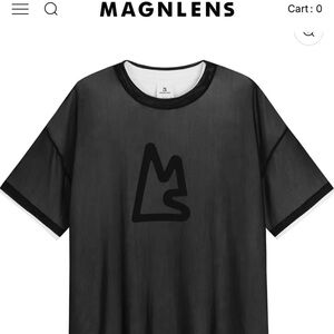 magnlens 2 in 1 mesh boxy tee